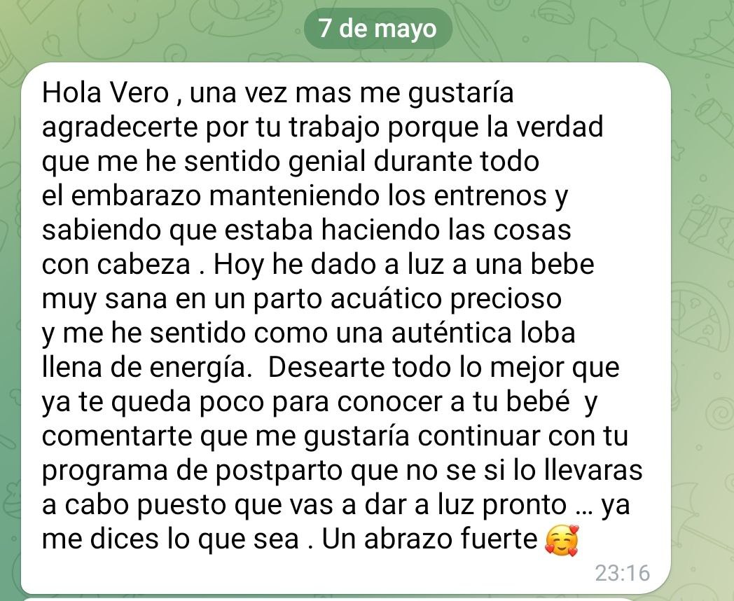 alumna emabrazo parto y quiere posparto